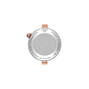 TISSOT 天梭 Desir 系時尚玫瑰金PVD雙色真鑽月相石英女士腕錶 28mm T152.223.22.036.00 T1522232203600