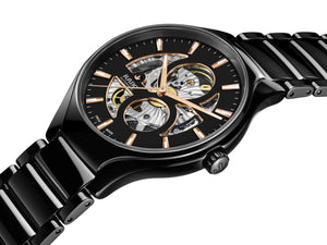 Rado 雷達錶 TRUE 真我系列開芯高科技電漿陶瓷機械鏤空腕錶 40mm R27107172