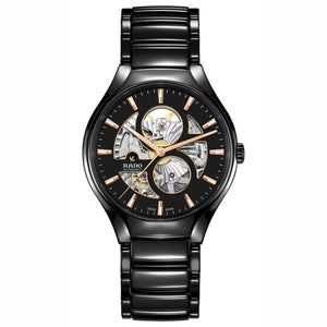 Rado 雷達錶 TRUE 真我系列開芯高科技電漿陶瓷機械鏤空腕錶 40mm R27107172