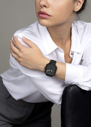 RADO 雷達錶 TRUE SQUARE Undigital 真系列方形陶瓷自動機械腕錶 38mm R27075152