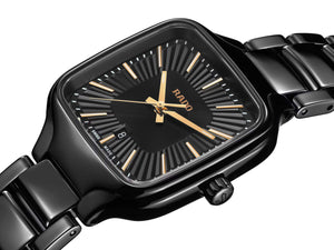 RADO 雷達錶 TRUE SQUARE 真我系列方形陶瓷石英腕錶 29.2mm R27080172