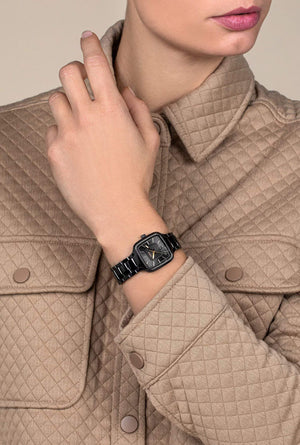 RADO 雷達錶 TRUE SQUARE 真我系列方形陶瓷石英腕錶 29.2mm R27080172