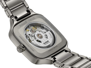 RADO 雷達錶 TRUE Square 真我方形系列開芯電漿高科技陶瓷機械腕錶 R27083712