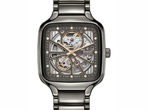 RADO 雷達錶 TRUE Square 真我方形系列開芯電漿高科技陶瓷機械腕錶 R27083712 - 新萬國鐘錶