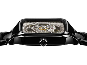 RADO 雷達錶 TRUE Square 真我方形系列森永邦彦聯名陶瓷自動機械腕錶 R27086172