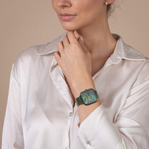 RADO 雷達錶 TRUE Squre Thinline 真我方形真薄系列陶瓷石英腕錶 37mm R27047902