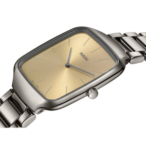 RADO 雷達錶 TRUE Squre Thinline 真我方形系列超薄電漿高科技陶瓷石英腕錶 37mm R27119402 - 新萬國鐘錶