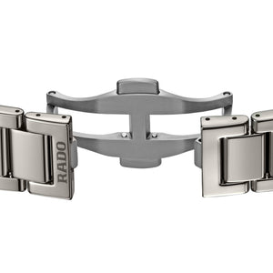 RADO 雷達錶 TRUE Squre Thinline 真我方形系列超薄電漿高科技陶瓷石英腕錶 37mm R27119402