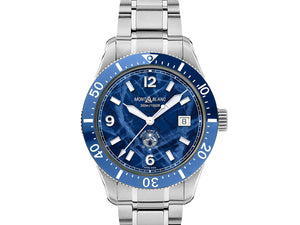 MontBlanc 萬寶龍 Iced Sea 系列300米日期顯示自動潛水腕錶 41mm 129369 - 新萬國鐘錶
