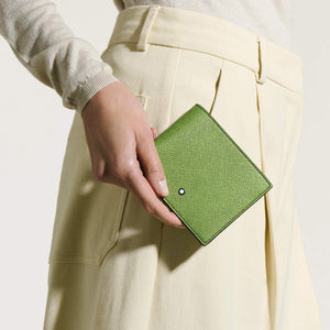 MONTBLANC 萬寶龍匠心系列皮夾，8 卡式 MB199356