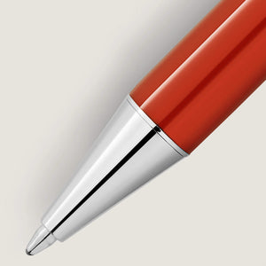 MontBlanc 萬寶龍傳承系列紅與黑「迷你」特別版珊瑚色原子筆 MB127858