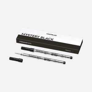 MontBlanc 萬寶龍鋼珠筆筆芯(藍) 尺寸: 細 F尖 /  鋼珠筆筆芯(黑) 尺寸: 中 M尖 一組兩盒共四支入