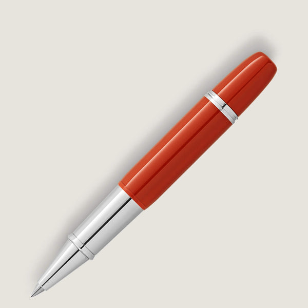 MontBlanc 萬寶龍傳承系列紅與黑「迷你」特別版珊瑚色鋼珠筆 MB127857