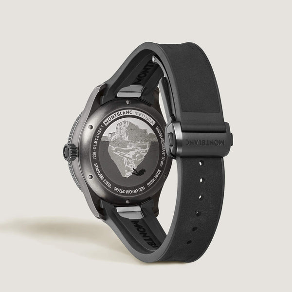 MontBlanc 萬寶龍 Iced Sea 系列300米日期顯示0 Oxygen 零氧自動潛水腕錶 41mm MB134017