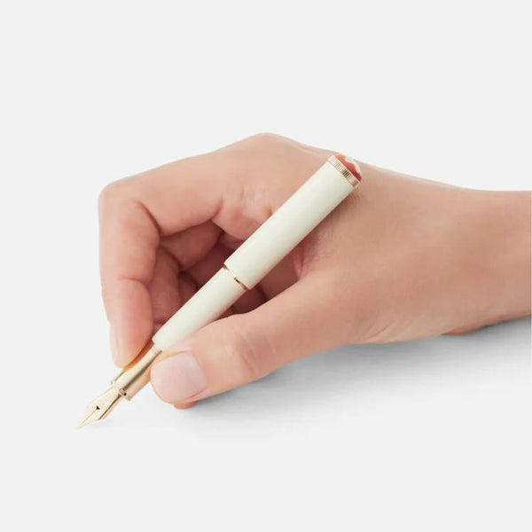 MontBlanc 萬寶龍傳承系列紅與黑迷你特別版象牙白 F 尖鋼筆 MB128120