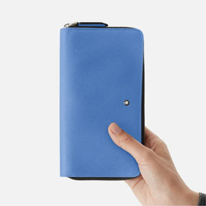 MONTBLANC 萬寶龍匠心系列經典12卡式長版拉鏈長夾 MB198217