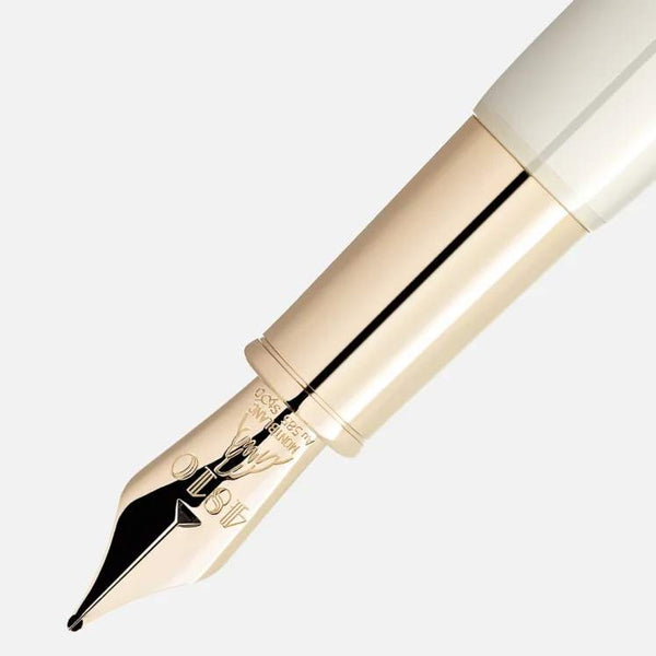 MontBlanc 萬寶龍傳承系列紅與黑迷你特別版象牙白 F 尖鋼筆 MB128120