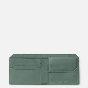 MONTBLANC 萬寶龍 大師傑作（大班）精選柔軟系列 4卡式皮夾具有零錢包 MB198027