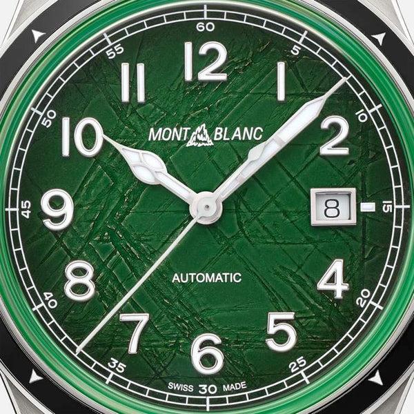 MontBlanc 萬寶龍 1858 系列 0 Oxygen 零氧暗夜綠特別版日期顯示自動機械腕錶 41mm 133269