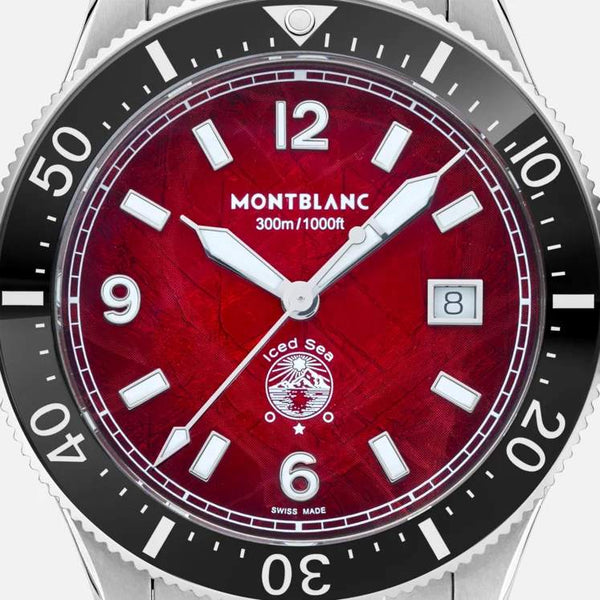 MontBlanc 萬寶龍 Iced Sea 系列 300米日期顯示自動潛水腕錶 41mm 132291