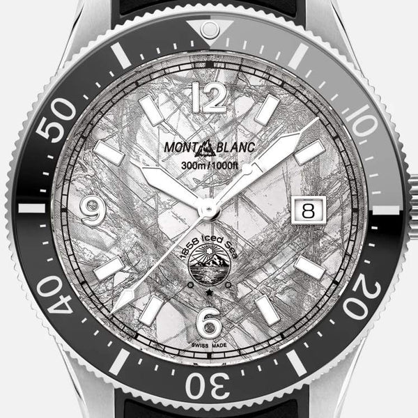 MontBlanc 萬寶龍 Iced Sea 系列300米日期顯示自動潛水腕錶 41mm 133628
