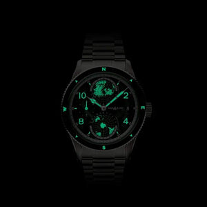 MontBlanc 萬寶龍 1858 Geosphere 南北半球世界時區 0 Oxygen 零氧暗夜綠特別版腕錶 42mm 133303