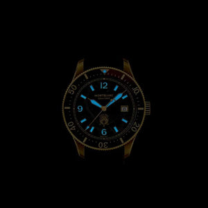 MontBlanc 萬寶龍 Iced Sea 系列300米日期顯示自動潛水青銅腕錶 41mm 133300