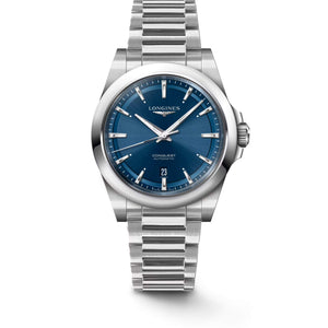 LONGINES 浪琴 Conquest 征服者系列藍色優雅時尚運動腕錶 41mm L38304926