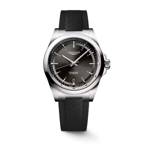 LONGINES 浪琴 Conquest 征服者系列黑色優雅時尚運動腕錶 38mm L37204529