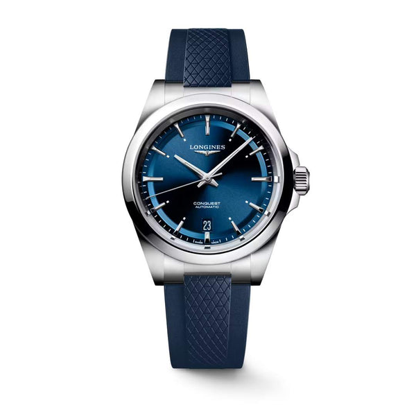 LONGINES 浪琴 Conquest 征服者系列藍色優雅時尚運動腕錶 38mm L37204929