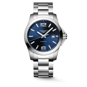 LONGINES 浪琴 Conquest 征服者系列石英腕錶 41mm L37594966 - 新萬國鐘錶
