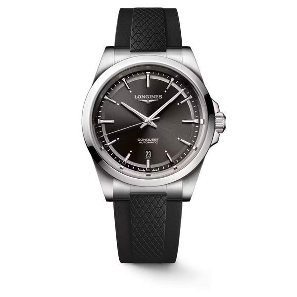 LONGINES 浪琴 Conquest 征服者系列黑色優雅時尚運動腕錶 41mm L38304929