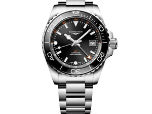 LONGINES 浪琴 HydroConquest GMT深海征服者系列兩地時間浪鬼陶瓷潛水機械錶 41mm L37904566
