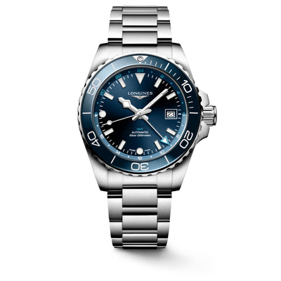 LONGINES 浪琴 HydroConquest GMT深海征服者系列兩地時間浪鬼陶瓷潛水機械錶 41mm L37904966