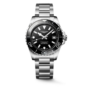 LONGINES 浪琴 HydroConquest 深海征服者系列浪鬼陶瓷潛水機械錶 39mm L37794566 - 新萬國鐘錶