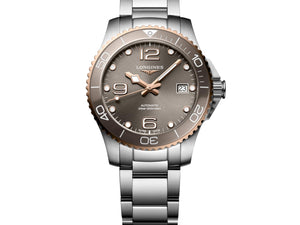 LONGINES 浪琴深海征服者系列浪鬼陶瓷潛水機械錶灰金PVD 39mm L37803786