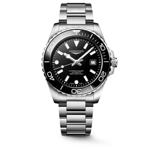 LONGINES 浪琴 HydroConquest 深海征服者系列浪鬼陶瓷潛水機械錶 42mm L37884566 - 新萬國鐘錶