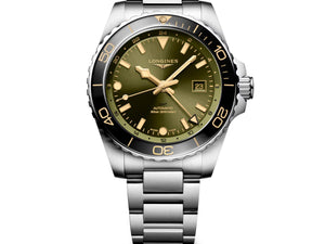 LONGINES 浪琴 HydroConquest GMT深海征服者系列兩地時間浪鬼陶瓷潛水機械錶 43mm L38904066