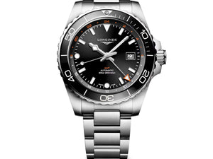 LONGINES 浪琴 HydroConquest GMT深海征服者系列兩地時間浪鬼陶瓷潛水機械錶 43mm L38904566