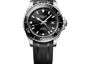 LONGINES 浪琴 HydroConquest GMT深海征服者系列兩地時間浪鬼陶瓷潛水機械錶 43mm L38904569