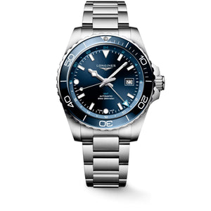 LONGINES 浪琴 HydroConquest GMT深海征服者系列兩地時間浪鬼陶瓷潛水機械錶 43mm L38904966