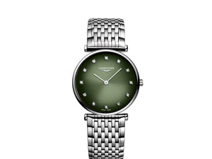 LONGINES 浪琴嘉嵐超薄鑽面石英腕錶 29mm L45124926 - 新萬國鐘錶