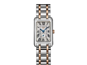 LONGINES 浪琴多情系列18k玫瑰金不銹鋼雙色優雅石英腕錶 20.80 X 32.00 mm L52555717 - 新萬國鐘錶