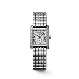 LONGINES 浪琴 Mini DolceVita 迷你多情系列優雅鑽圈石英腕錶 21.50x29.00mm L52000716
