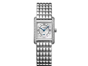 LONGINES 浪琴 Mini DolceVita 迷你多情系列優雅鑽圈石英腕錶 21.50x29.00mm L52000756 - 新萬國鐘錶