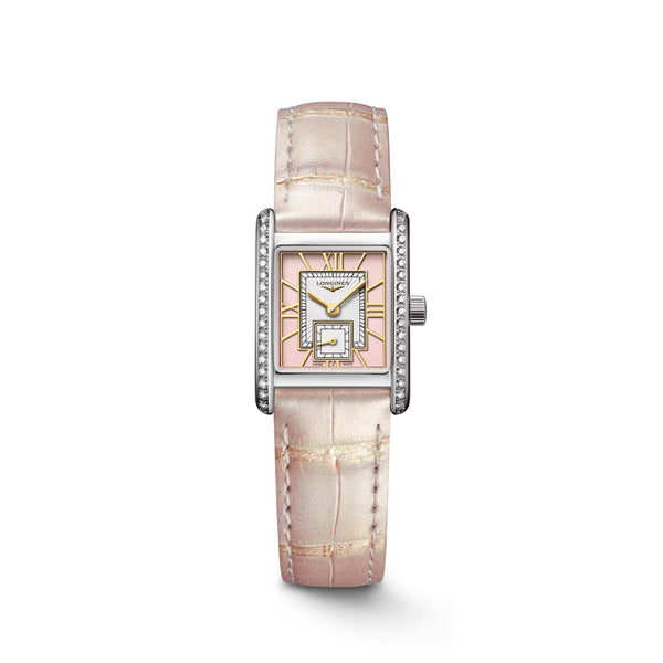LONGINES 浪琴 Mini DolceVita 迷你多情系列優雅鑽圈石英腕錶 21.50x29.00mm L52000992