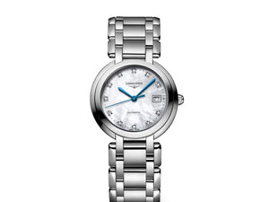 LONGINES 浪琴 PrimaLuna 新月系列珍珠母貝真鑽自動上鏈機械腕錶 30mm L81134876 - 新萬國鐘錶