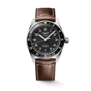 LONGINES 浪琴 Spirit Zulu Time 先行者系列世界時區腕錶 39mm L38024532