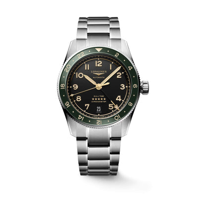 LONGINES 浪琴 Spirit Zulu Time 先行者系列世界時區腕錶 39mm L38024636