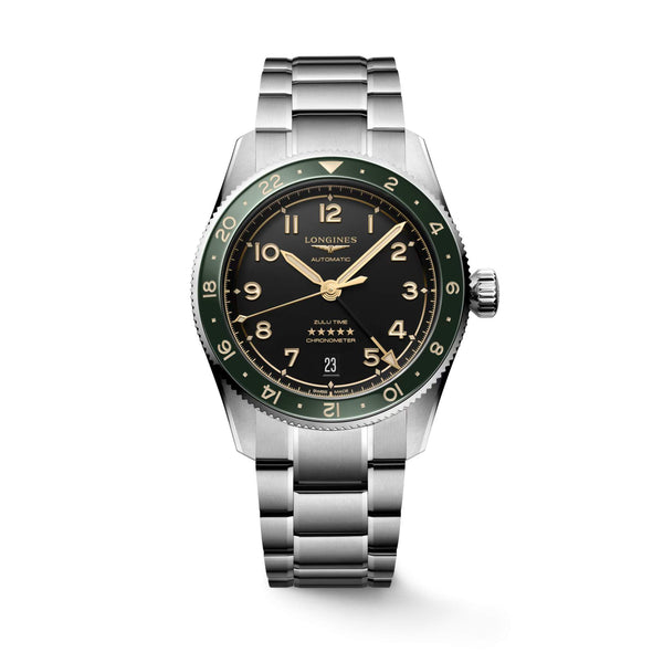 LONGINES 浪琴 Spirit Zulu Time 先行者系列世界時區腕錶 39mm L38024636